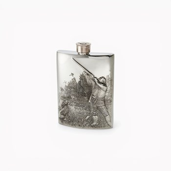 Embossed Shooting 6oz Flask