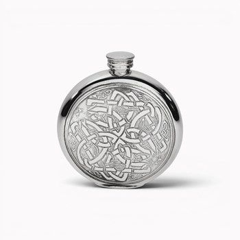 Round Celtic Circle Flask