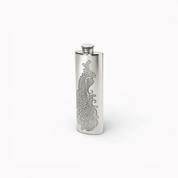 Paisley 3oz Pewter Purse Flask