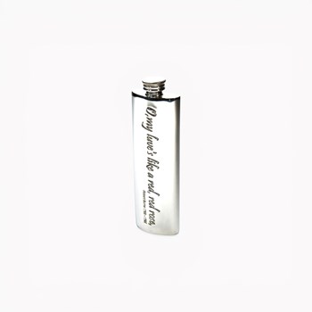 O My Luv Burns Rose Purse Flask