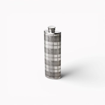 Tartan 3oz Pewter Purse Flask