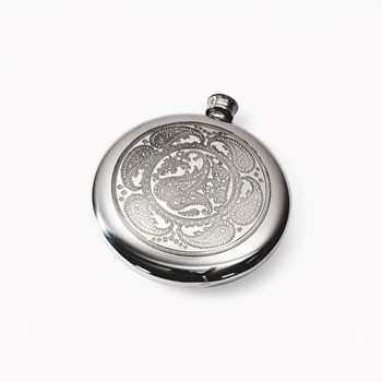 Paisley Pewter Sporran Flask Paisley Pewter Sporran Flask