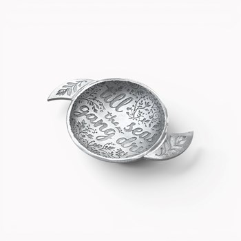 Till the Seas cast 2.5" pewter Quaich Large Pewter Quaich