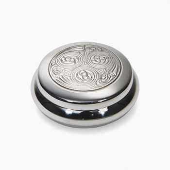 Kells Round Pewter Trinket Box