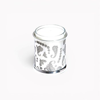 Paisley Pewter Candle Votive Holder