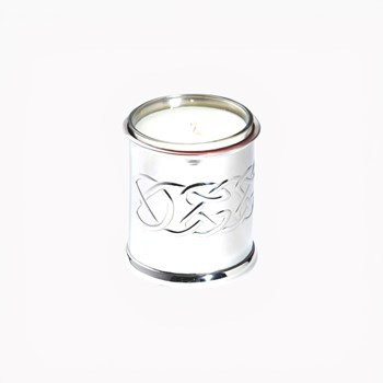Embossed Celtic Pewter Candle Votive