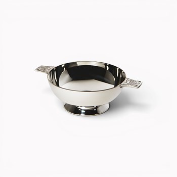 Small Silver Plated Celtic Quaich