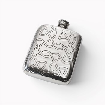 Celtic Knot 4oz pewter pocket flask