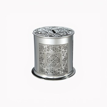 Celtic Spiral Pewter Money Box Celtic Spiral Pewter Money Box
