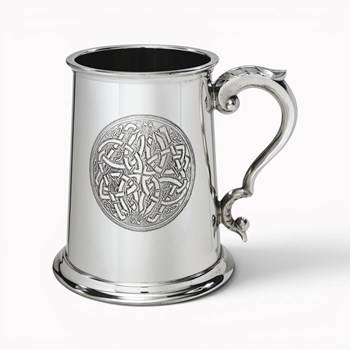 Celtic Circle Pewter Tankard