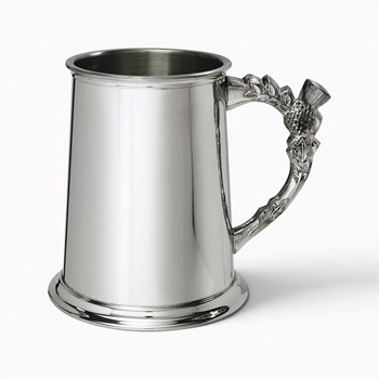 Thistle Handle Pewter Tankard Thistle Handle Pewter Tankard