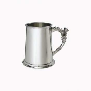 Thistle Handle Pewter Tankard