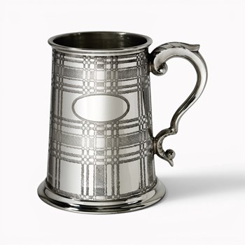 Tartan Pewter Tankard