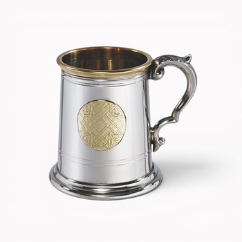 Celtic Gold Half Pint Pewter Tankard