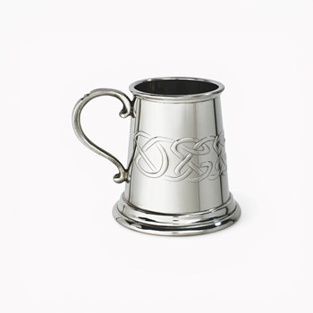 Embossed Celtic Band Pewter Baby Mug Embossed Celtic Band Pewter Baby Mug