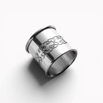 Embossed Celtic Pewter Napkin Ring