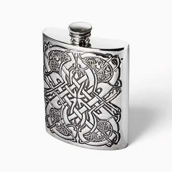Deep Embossed 6oz Celtic Pattern Flask Deep Embossed 6oz Celtic Pattern Flask