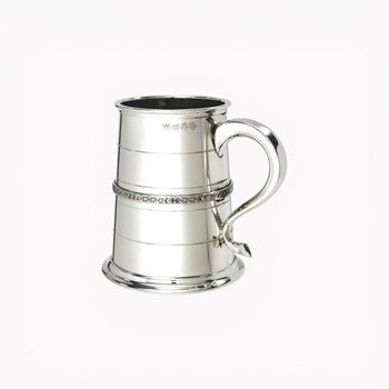 Single Celtic Band One Pint Pewter Tankard