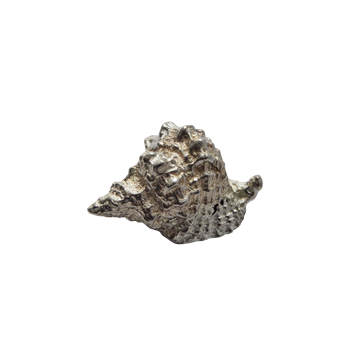 Cast Pewter Triton Shell Ornament