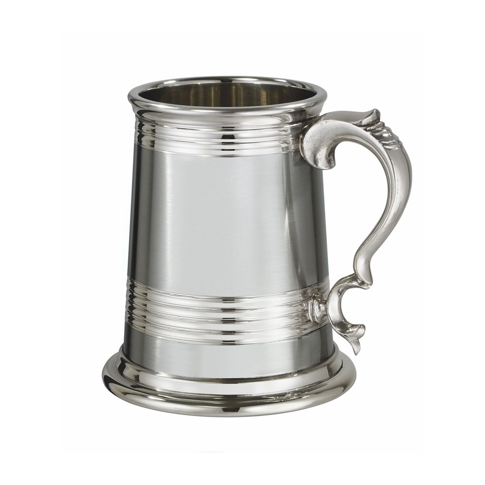 X Range One Pint Worcester Part Satin Pewter Tankard