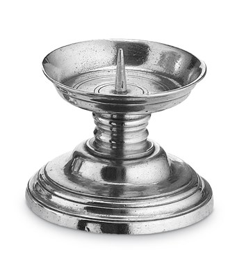 Pewter candle holder