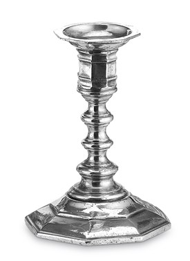 Pewter octagonal candlestick medium