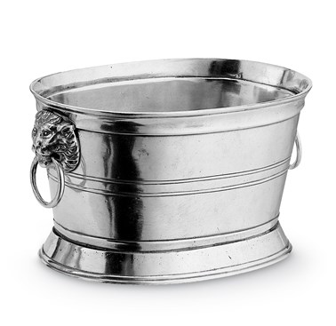Pewter oval champagne bucket