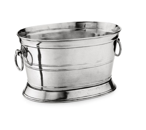 Pewter oval wine cooler