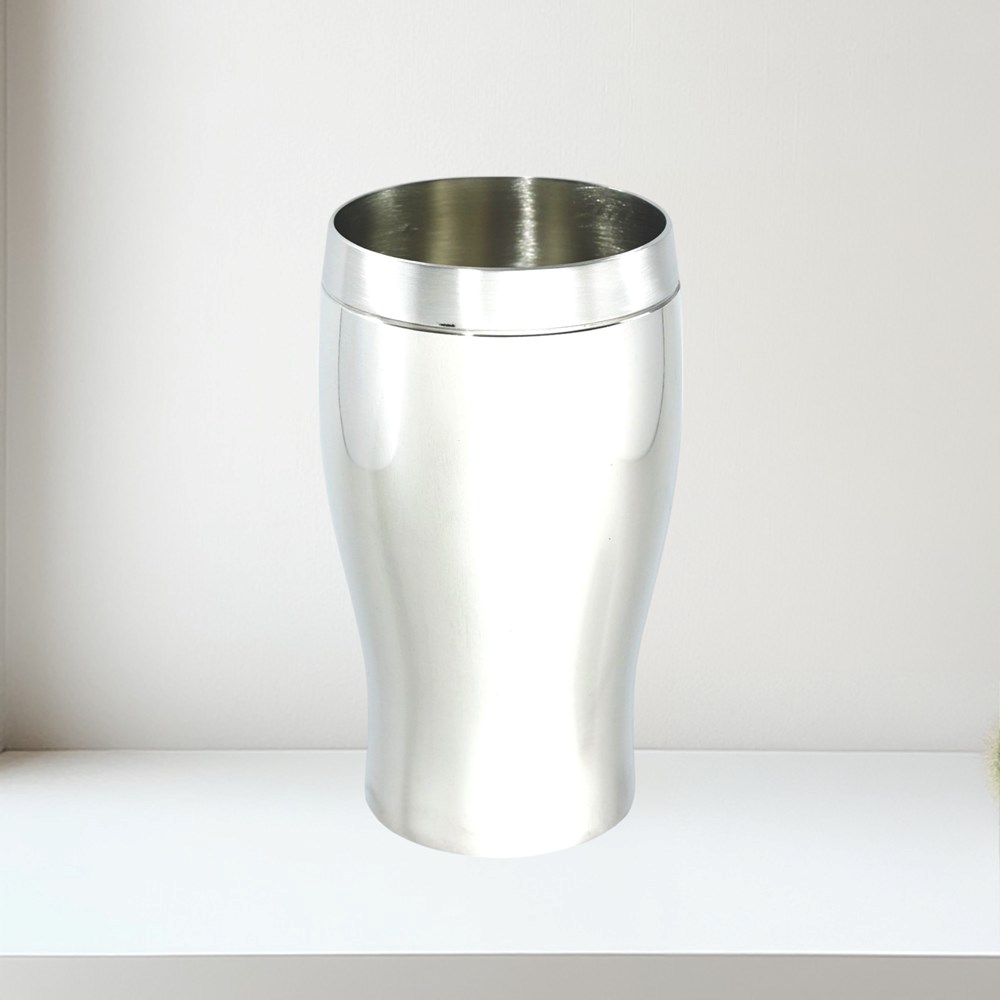 One Pint Pewter Beaker Beer Glass pewter part satin beaker