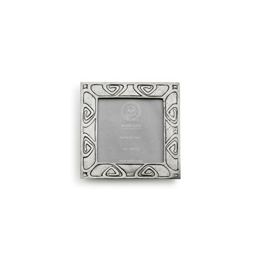 Pewter Art-Nouveau picture frame square 13 cm x 13 cm ( 10 cm x 10 cm )