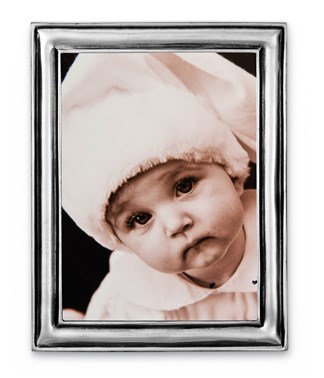 Pewter narrow picture frame extra small 10 cm x 13 cm ( 7 cm x 10 cm )
