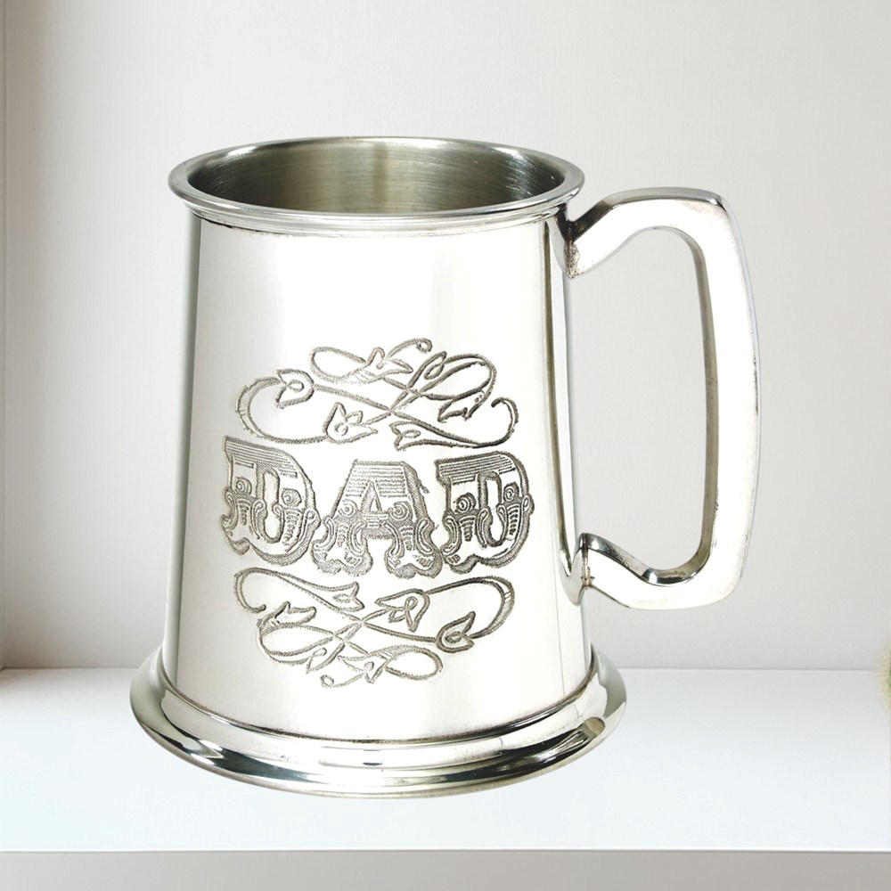 Dad One Pint Pewter Tankard