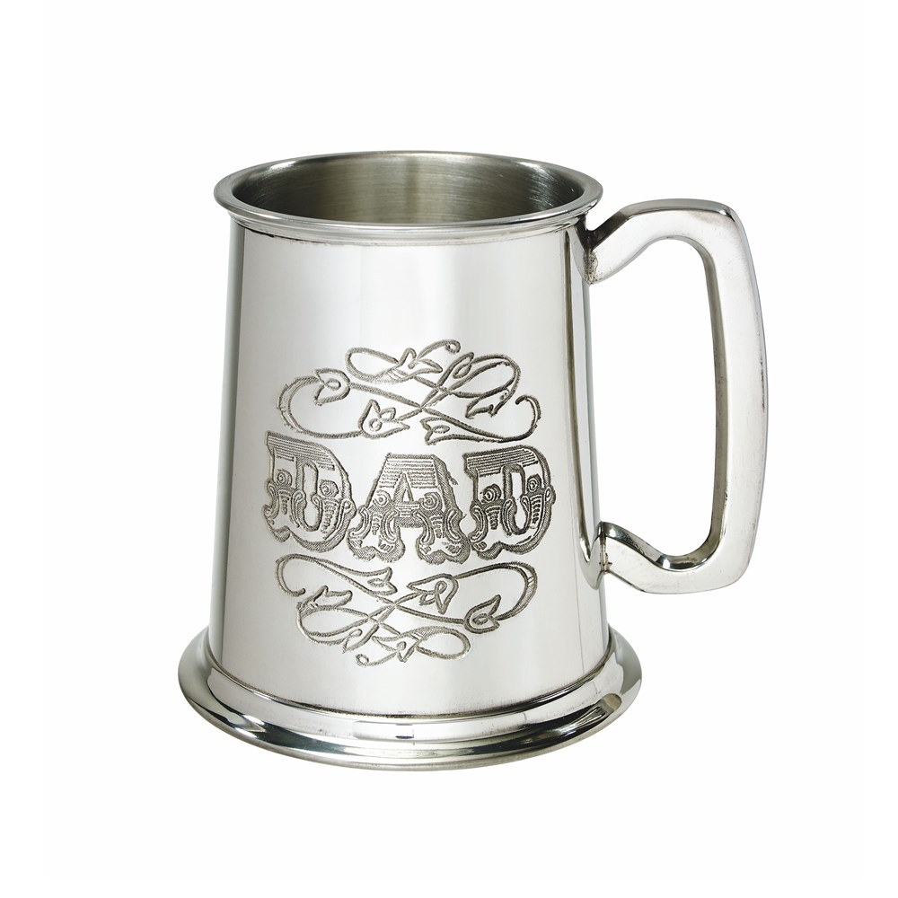 Dad One Pint Pewter Tankard