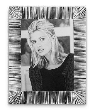 Pewter grooved picture frame 14,5 cm x 18,5 cm ( 9 cm x 13 cm)