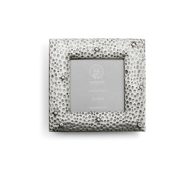 Pewter hammered picture frame square 17 cm x 17 cm (10 cm x 10cm)