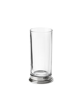Pewter & glass Highball glass
