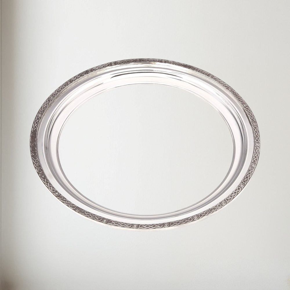Large Celtic Rim Pewter Tray Large Celtic Rim Pewter Tray