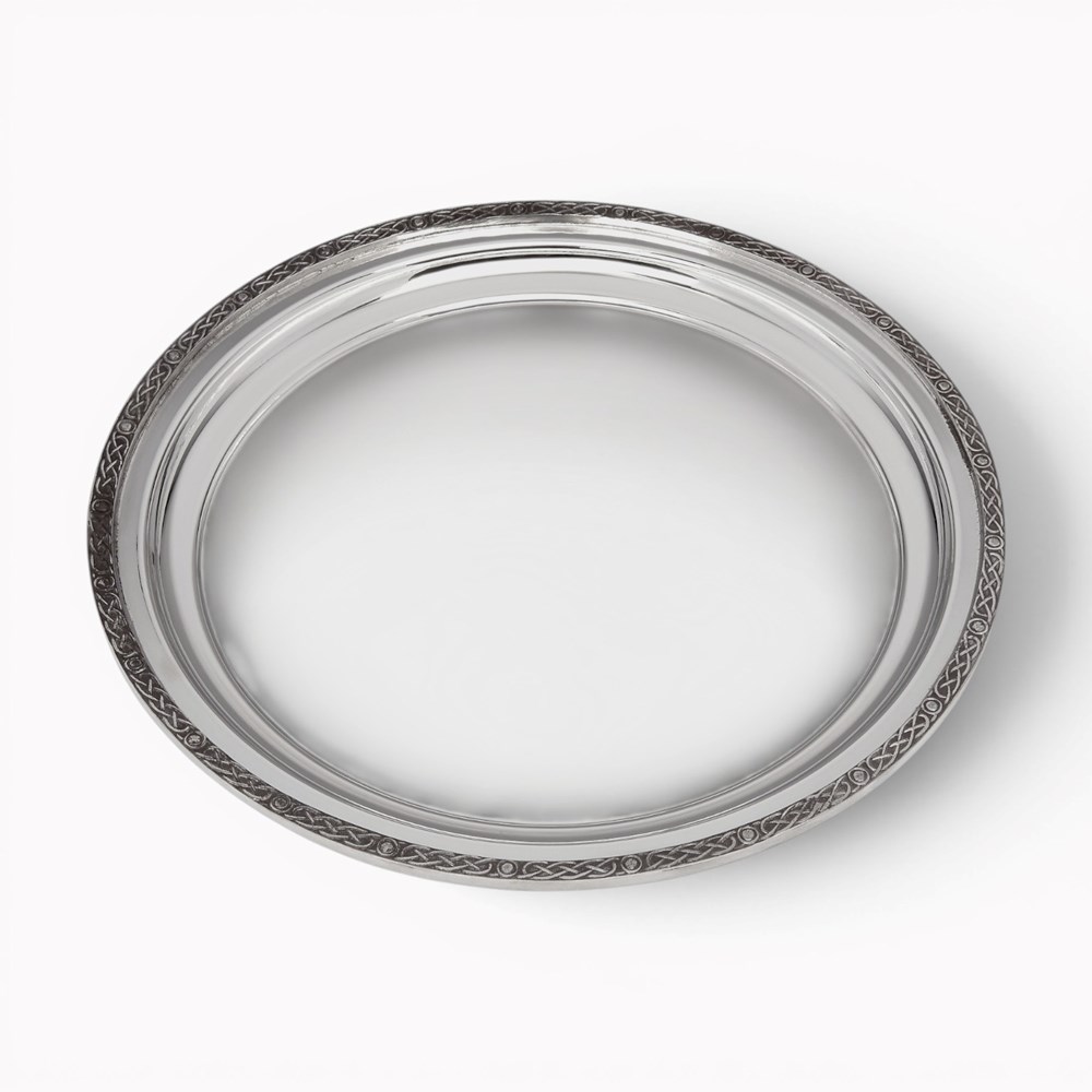 Celtic Rim Pewter Tray Large Celtic Rim Pewter Tray Large