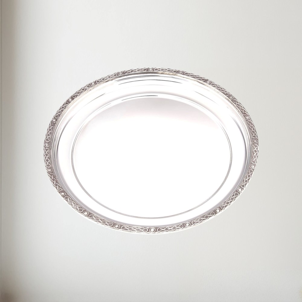 Medium Celtic Rim Pewter Tray