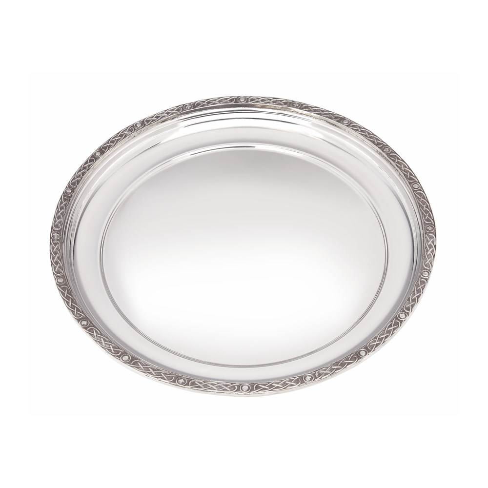 Medium Celtic Rim Pewter Tray