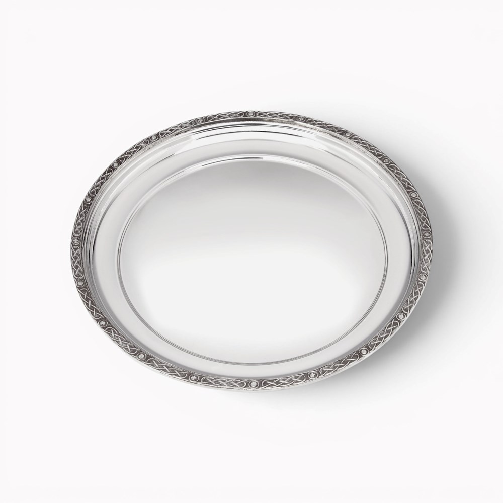 Medium Celtic Rim Pewter Tray Medium Celtic Rim Pewter Tray