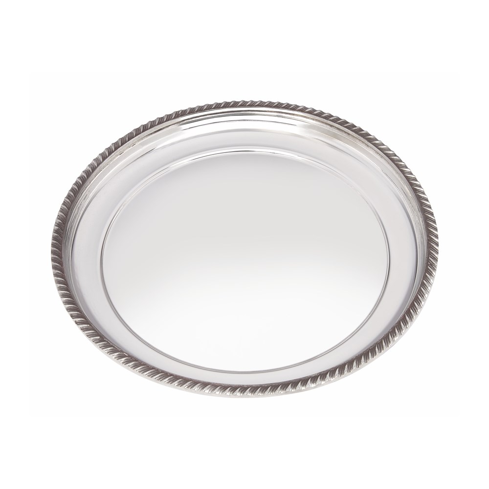 Medium Gadroon Rim Pewter Tray