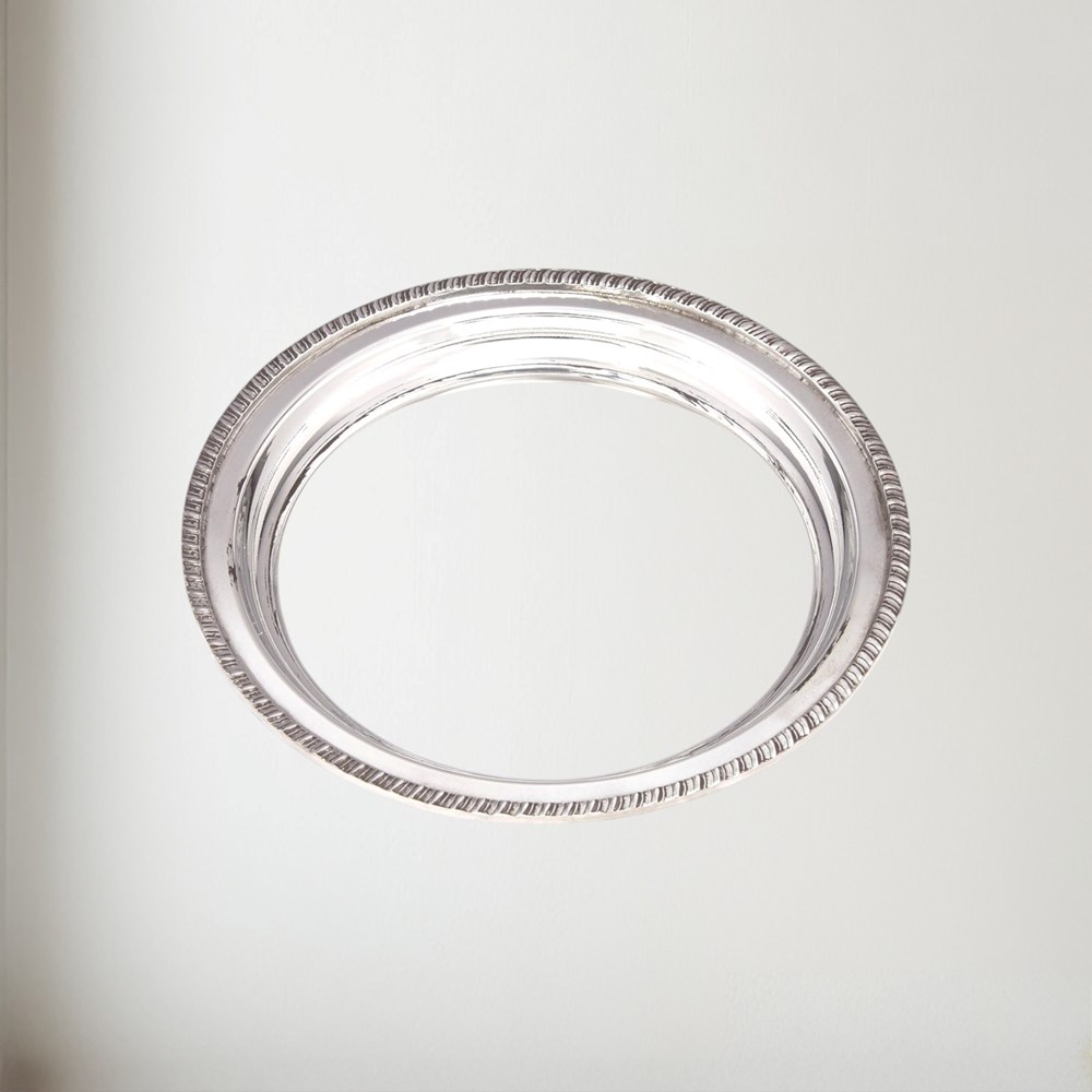 Small Gadroon Rim Pewter Tray