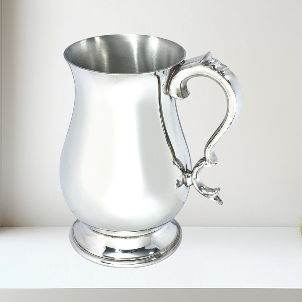 Two Pint Georgian Pewter Tankard Two Pint Georgian Pewter Tankard