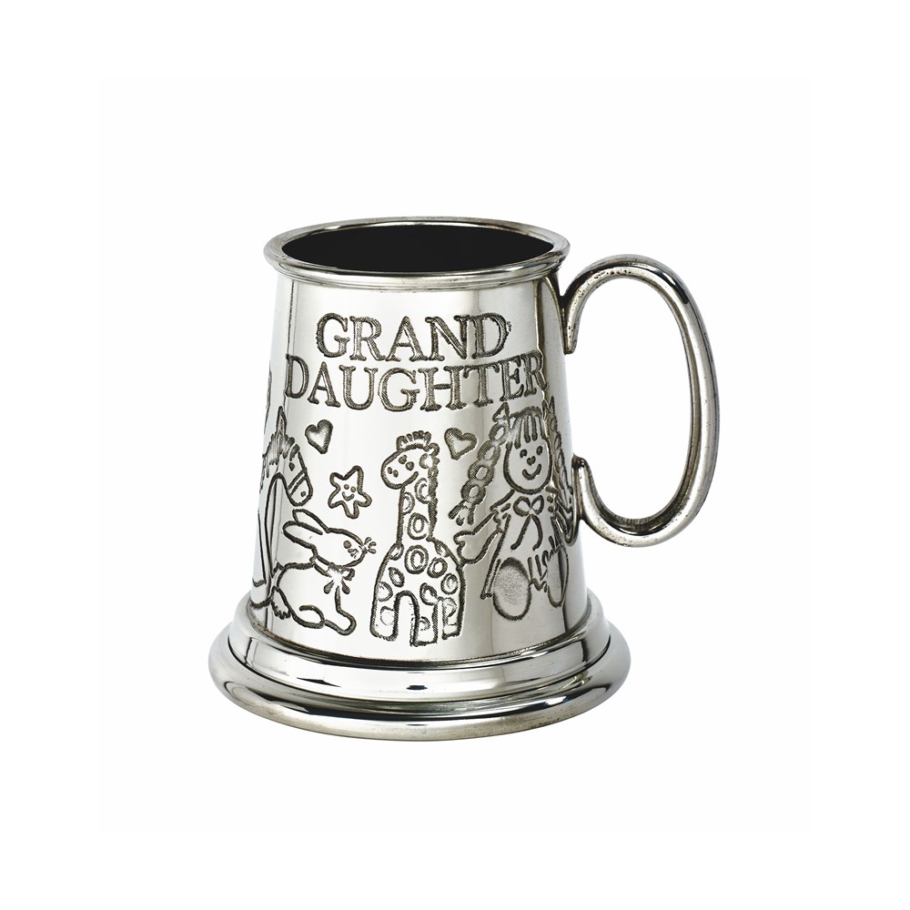 Grand Daughter Pewter Quarter Pint Baby Mug