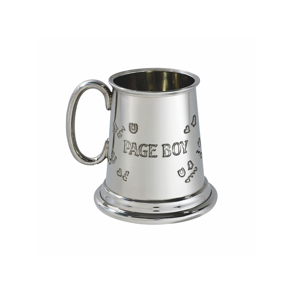 Page Boy Quarter Pint Pewter Baby Mug