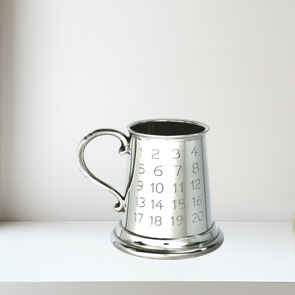 Pewter Tutor Quarter Pint Baby Mug Pewter Tutor quarter pint baby Mug