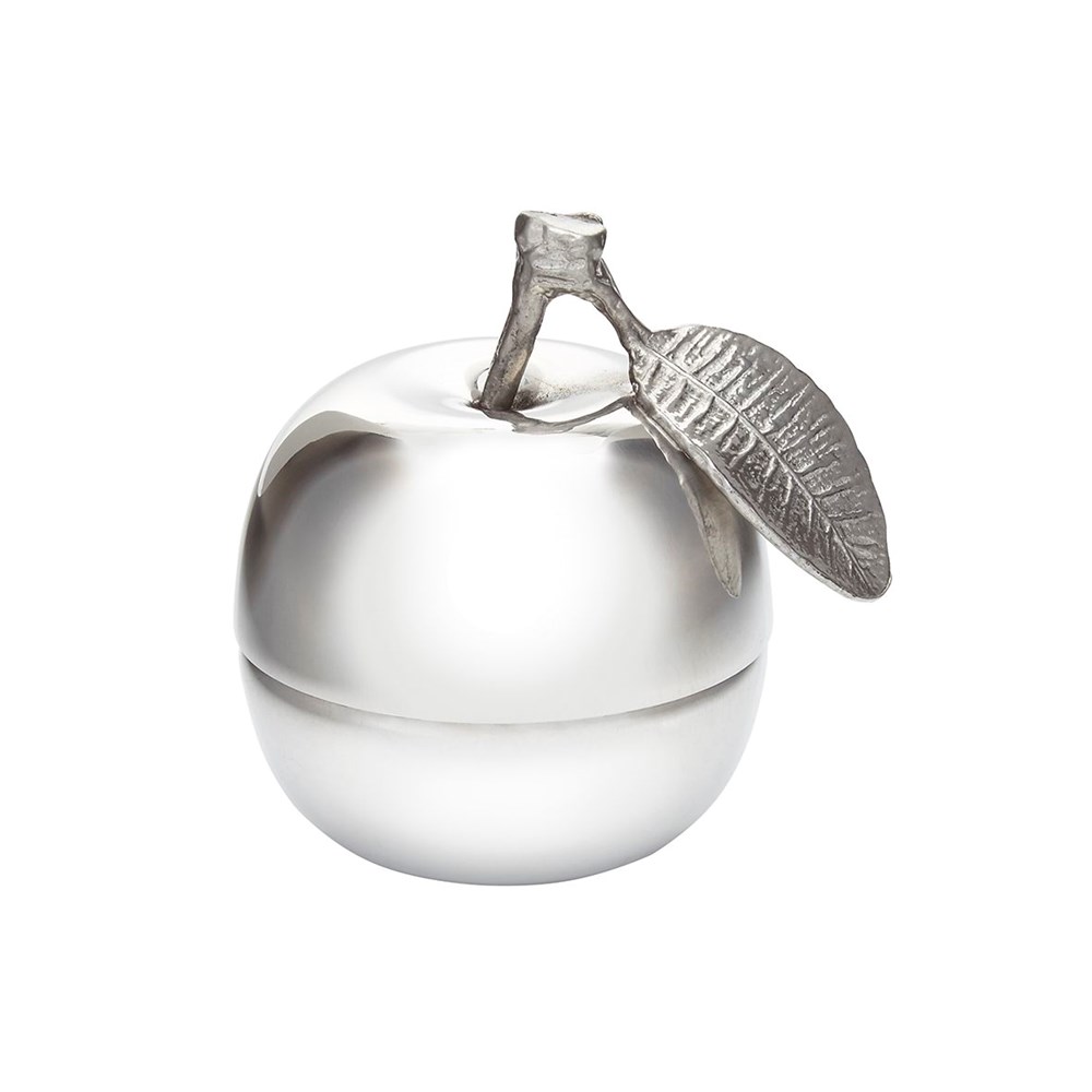 Apple Pewter Trinket Box