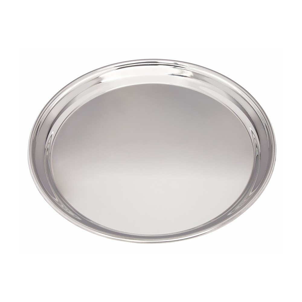 Large 300mm Round Pewter Tray