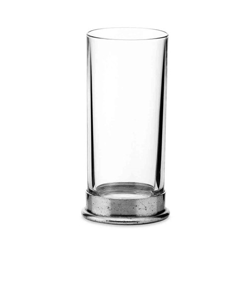 Pewter & Glass Hi Ball Glass